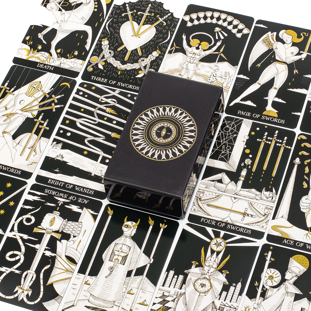 Tarot Deck With Guidebook - ไพ่ทาโรต์สัญลักษณ์จิตวิญญาณ 78 ใบ พร้อมคู่มือฉบับละเอียด ภาษาอังกฤษ ฉบับพยากรณ์