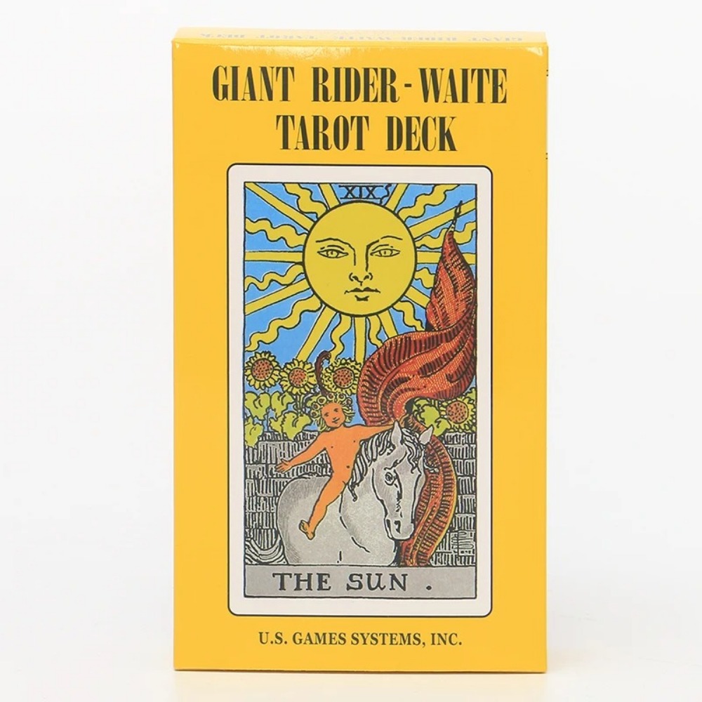 Tarot Deck With Guidebook - 10*17.3 ซม.ขนาดใหญ่ CLASSIC Rider Waite TAROT
