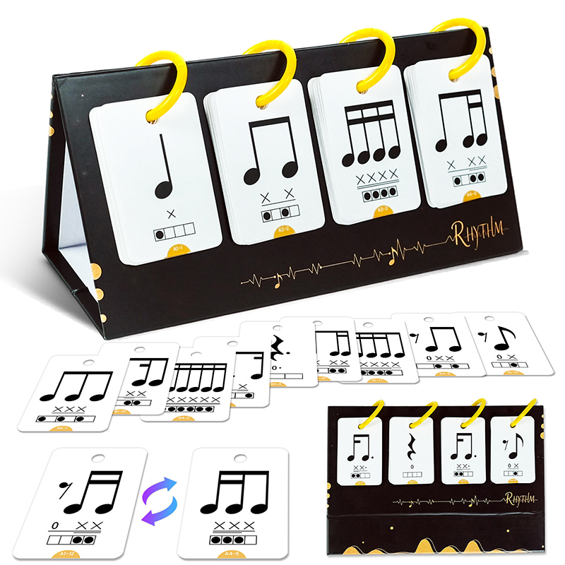 Blank Sheet Music Notebook - 【Y】การ์ดการเรียนรู้ดนตรี 72 ใบ สำหรับการเรียนรู้โน้ต เครื่องดนตรี จังหวะ