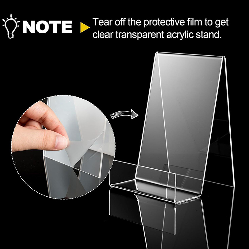 Clear Acrylic Book Stand Holder - 1 ชิ้น แท่นวางหนังสือการ์ตูนอะคริลิกใส ที่วางหนังสือ ที่วางนิตยสาร แท่นวางแล็ปท็อป