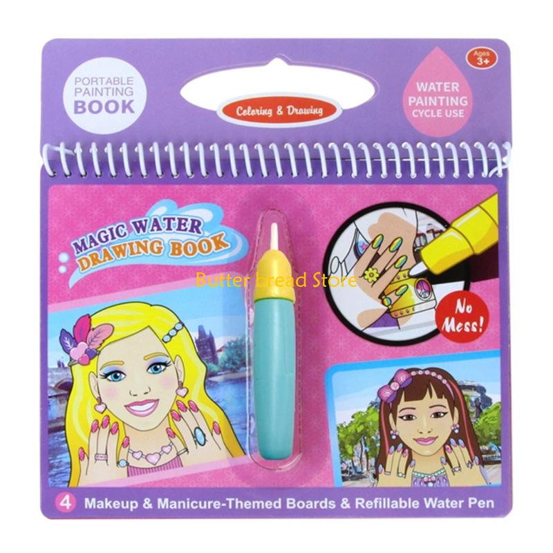 W89C หนังสือวาดภาพน้ำวิเศษแบบใ - Reusable Water Magic Coloring Book บทวิจารณ์และราคา