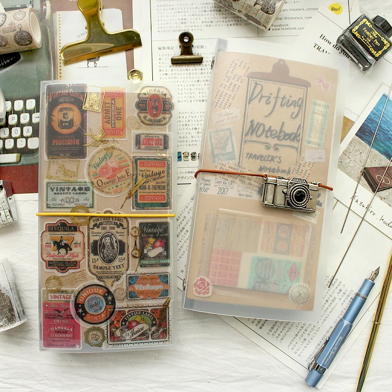 สมุดบันทึกนักเดินทางแบบเติมได้ - Vintage Leather Journal Notebook บทวิจารณ์และราคา
