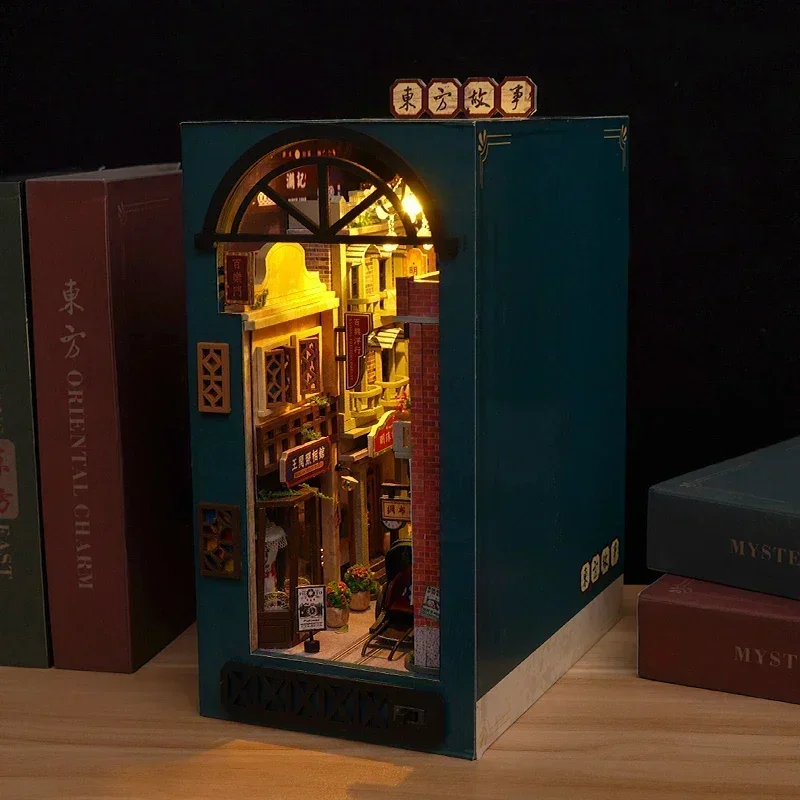 ชั้นวางหนังสือไม้ DIY ลายเทพนิ - Diy Wooden Book Nook Kit Shelf Insert บทวิจารณ์และราคา