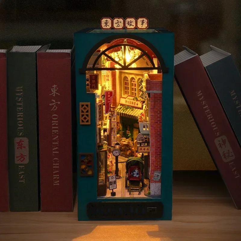ชั้นวางหนังสือไม้ DIY ลายเทพนิ - Diy Wooden Book Nook Kit Shelf Insert บทวิจารณ์และราคา