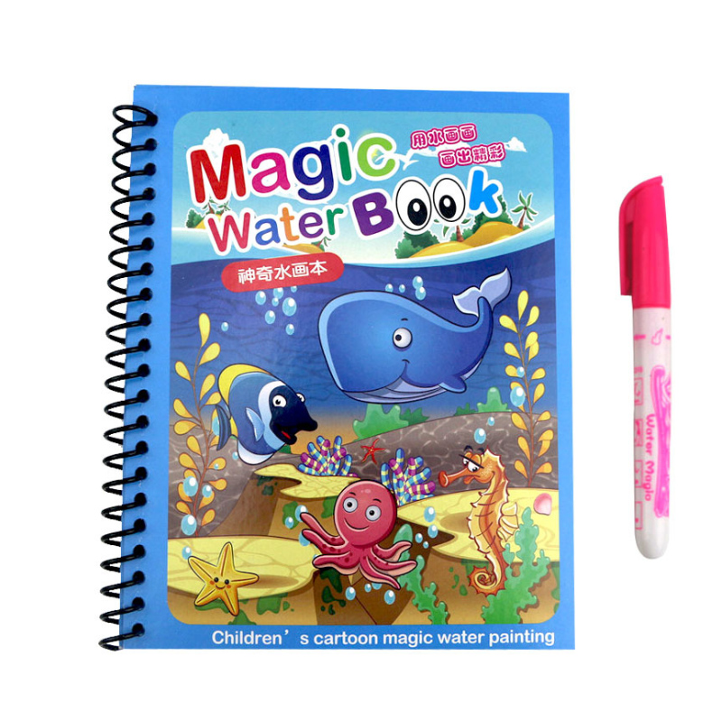 ขายร้อนReusable Magic Water Dr - Reusable Water Magic Coloring Book บทวิจารณ์และราคา