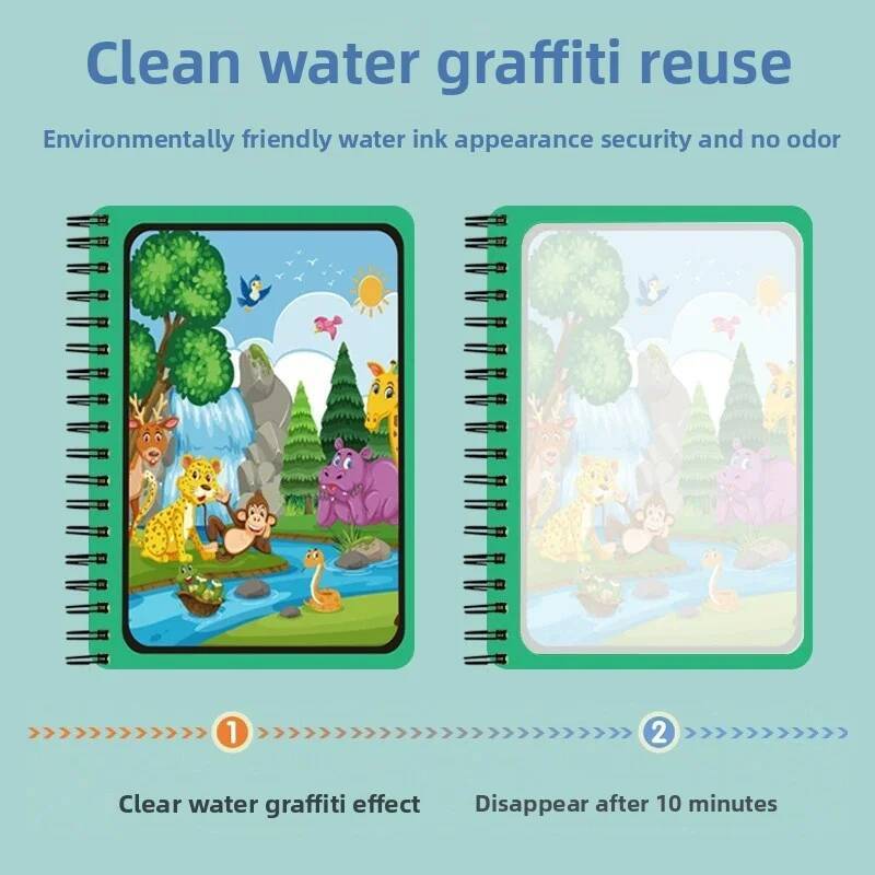 Montessori ของเล่น Magic Water - Reusable Water Magic Coloring Book บทวิจารณ์และราคา