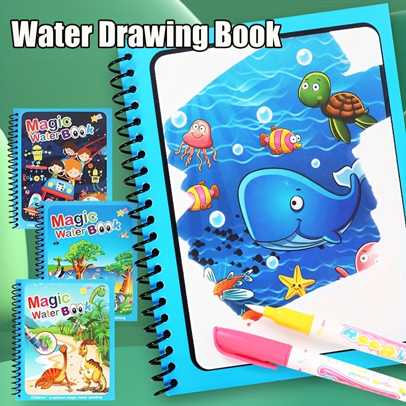 Magical Book น้ําวาด Montessor - Reusable Water Magic Coloring Book บทวิจารณ์และราคา
