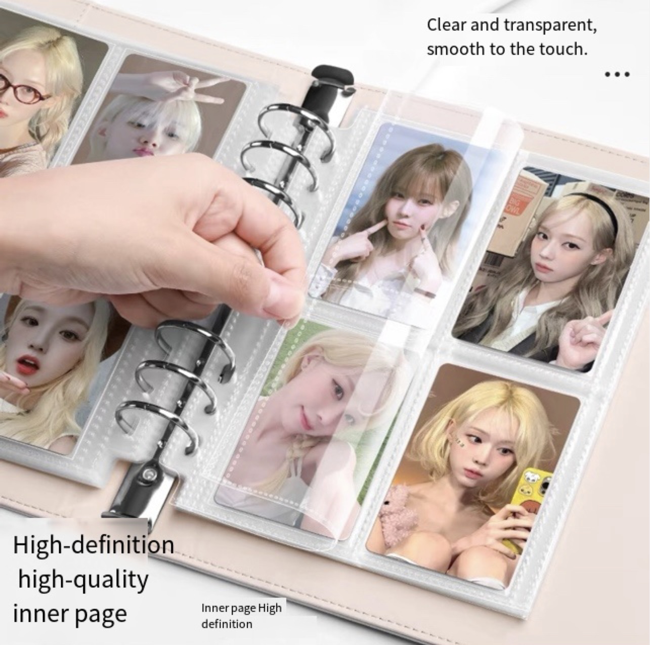 สมุดบันทึกแบบมีปกหนัง PU รุ่น  - Kpop Photo Card Binder 3 Inch บทวิจารณ์และราคา