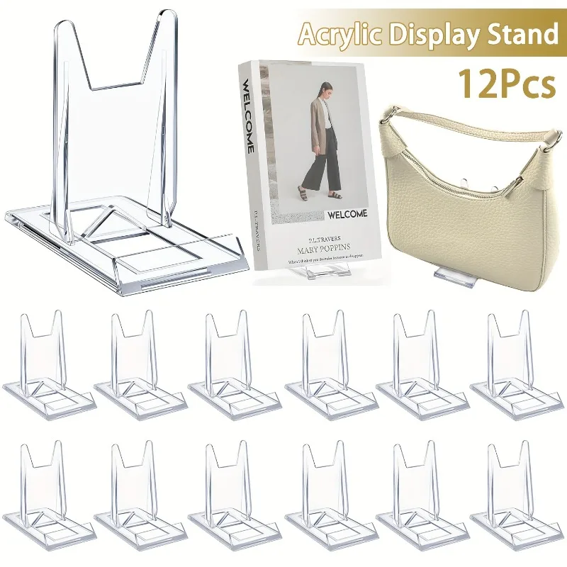 5/12 ชิ้น แท่นวางโชว์อะคริลิกใ - Clear Acrylic Book Stand Holder บทวิจารณ์และราคา