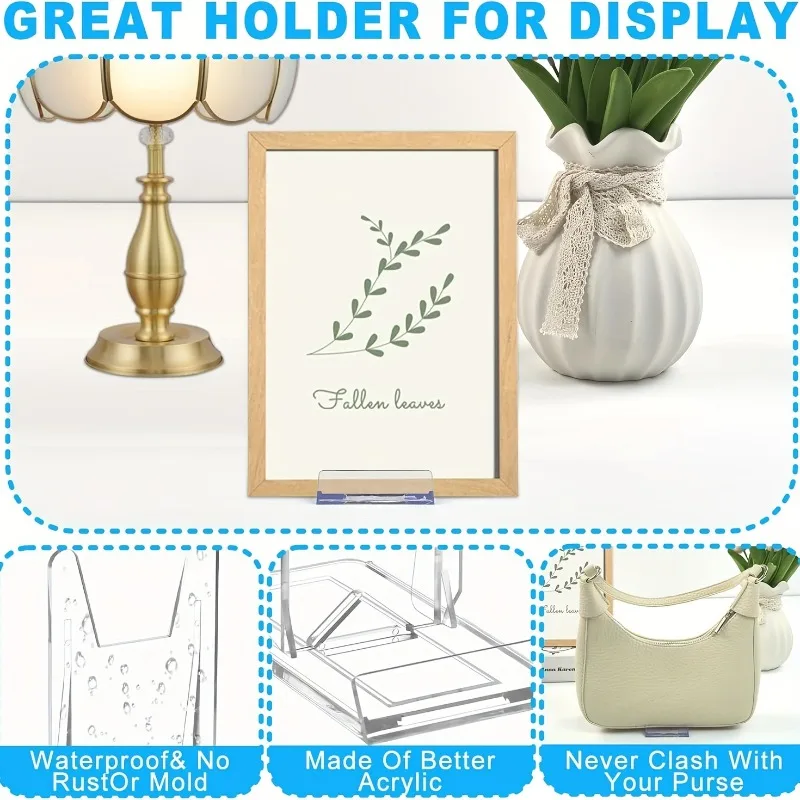 5/12 ชิ้น แท่นวางโชว์อะคริลิกใ - Clear Acrylic Book Stand Holder บทวิจารณ์และราคา