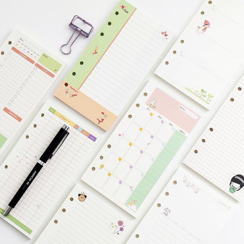 Kawayi A5 A6 หลวมโน้ตบุ๊คเติมเ - A5 Spiral Dotted Grid Notebook บทวิจารณ์และราคา