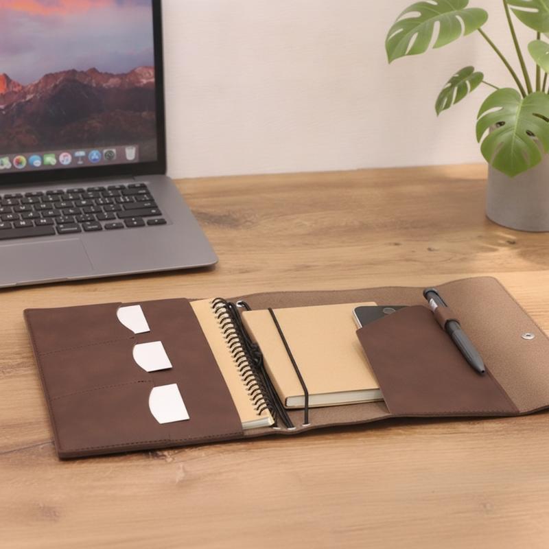 ปกสมุดบันทึกหนังวินเทจ |   สมุ - Vintage Leather Journal Notebook บทวิจารณ์และราคา