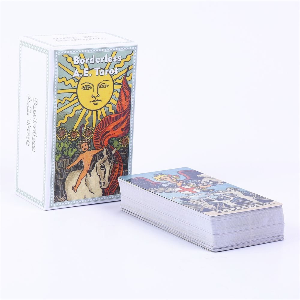 12*7ซม. ไร้ขอบดาดฟ้าไพ่ทาโรต์แ - Tarot Deck With Guidebook บทวิจารณ์และราคา
