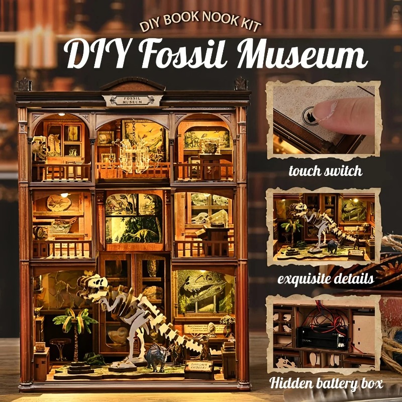 ชุดประกอบชั้นวางหนังสือ DIY แบ - Diy Wooden Book Nook Kit Shelf Insert บทวิจารณ์และราคา