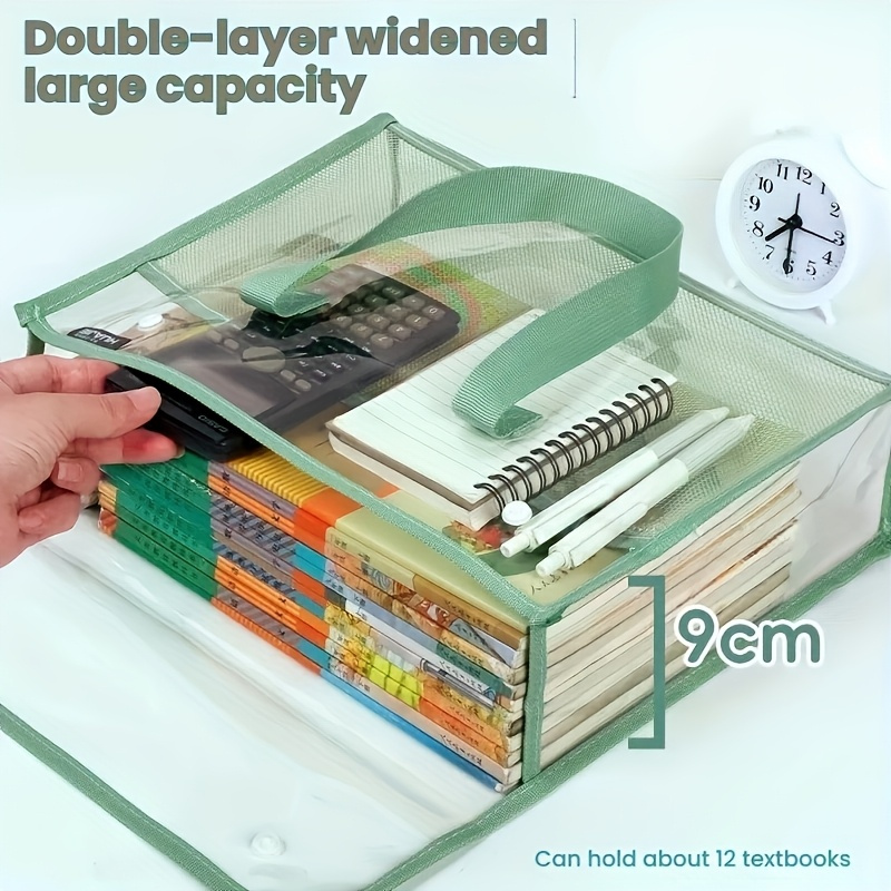 กระเป๋าถือใสสองชั้น ขนาดใหญ่ พ - Stationery Books บทวิจารณ์และราคา