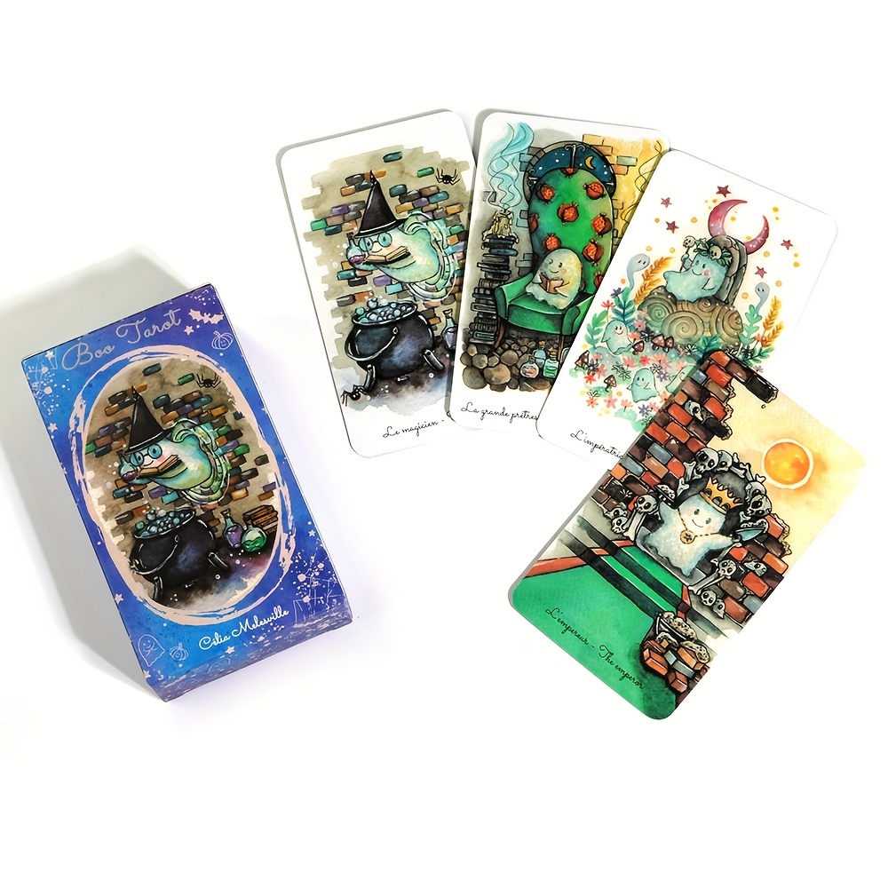 Boo Tarot Deck Ghosts Ghost Re - Tarot Deck With Guidebook บทวิจารณ์และราคา