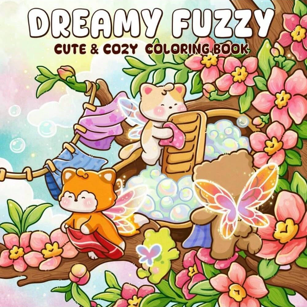 สมุดระบายสีแสนน่ารัก นุ่มนิ่ม  - Adult Coloring Book Stress Relief บทวิจารณ์และราคา