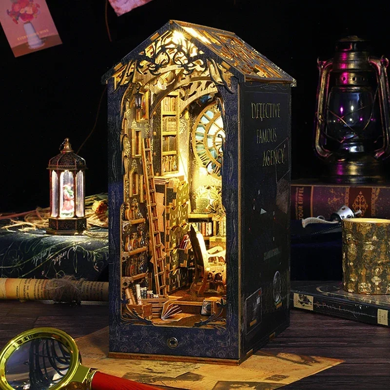 ชุดประกอบชั้นวางหนังสือไม้สไตล - Diy Wooden Book Nook Kit Shelf Insert บทวิจารณ์และราคา